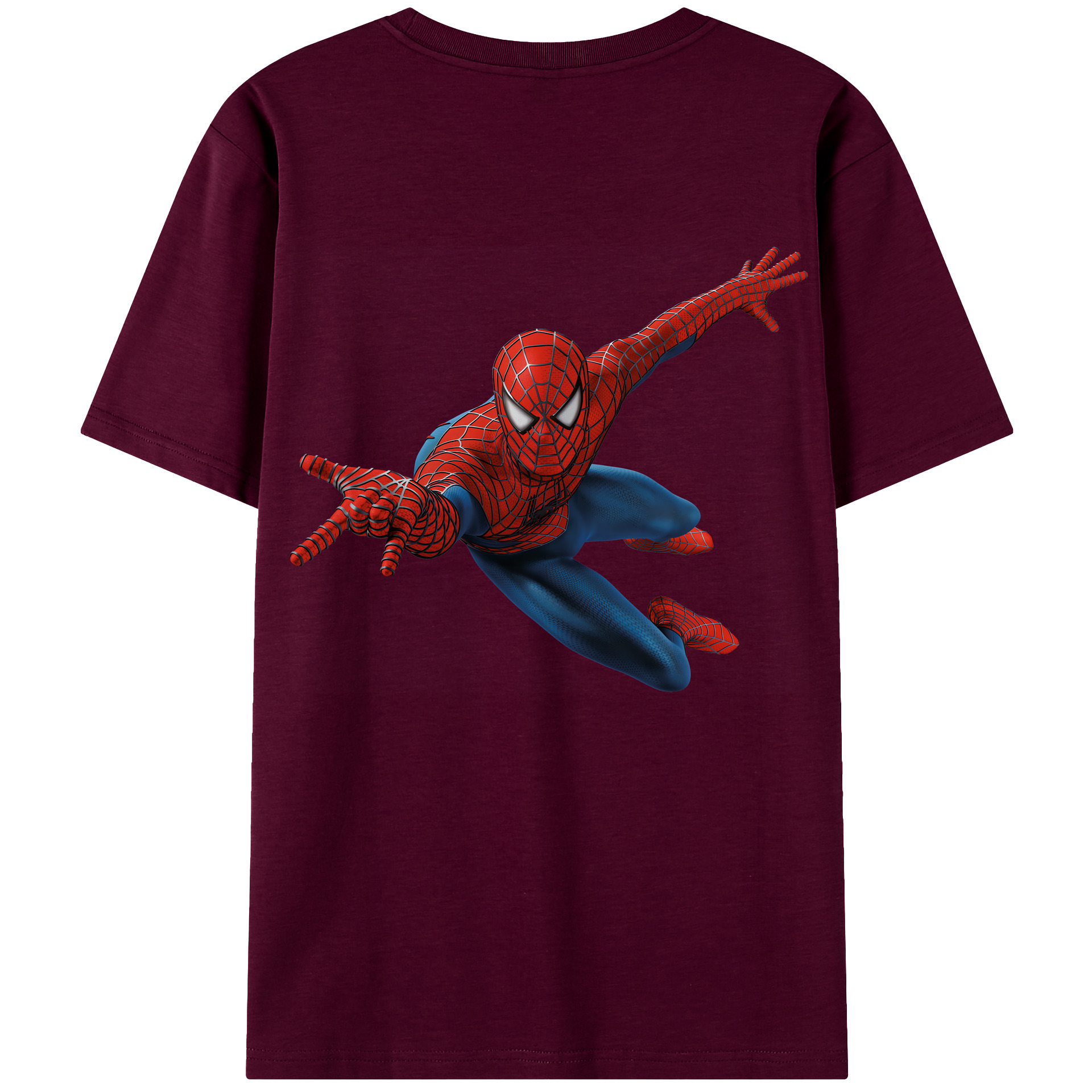 （画像用） Spider Man スパイダーマン レディース半袖Tシャツ(バックプリント)